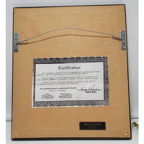 Thomas R. Dawkins Oil Painting "Born To Shop III" Certification Inc. Vtg 2000 - Picture 3 of 6